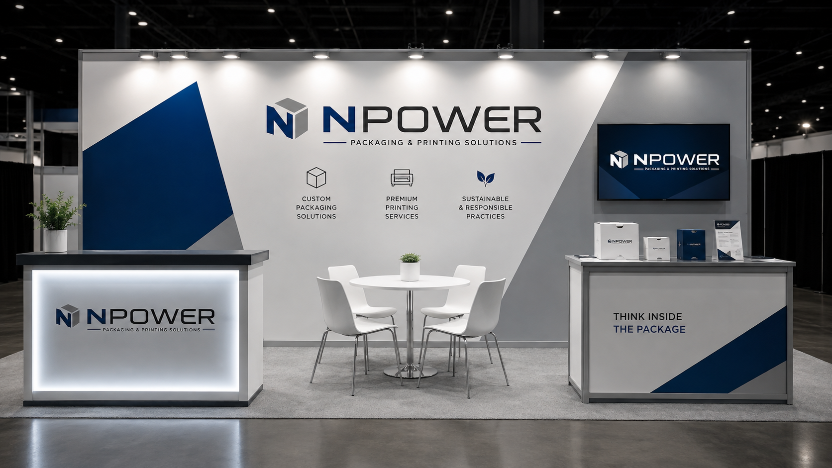 NPower branded trade show booth display
